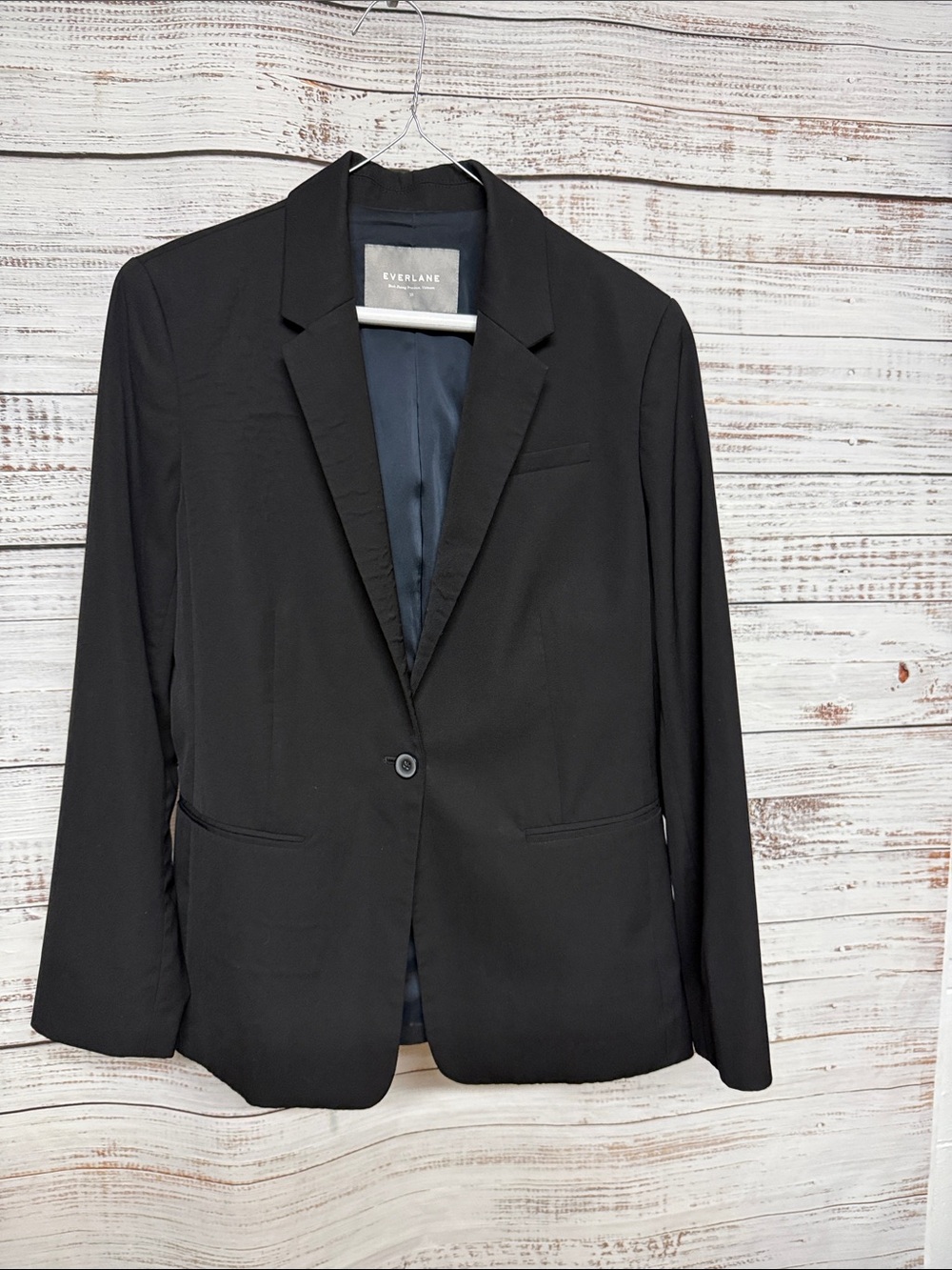 Everlane The Modern Blazer 100% Wool Black Classic Blazer
